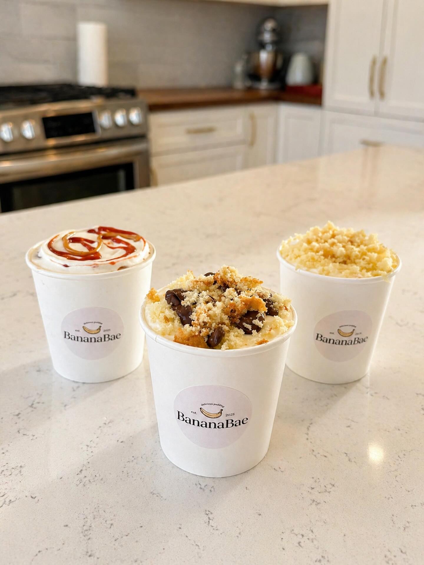 Three BananaBae puddings